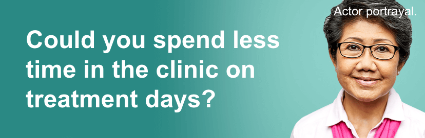 Could you spend less time in the clinic on treatment days?